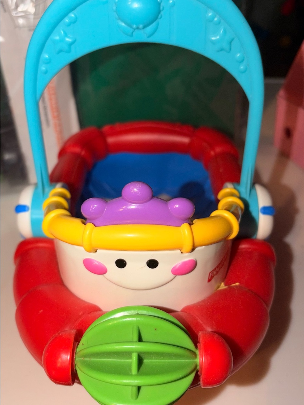 Fisher-Price Red, Blue, Yellow and Purple Baby Boat Toy